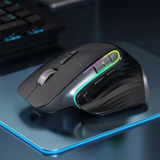 [GEYES/PHYLINA] Wireless Gaming Mouse เม้าส์ไร้สายสำหรับทำงาน/เล่นเกมส์ M10 Pro 10,000 DPI รองรับสัญญาน2.4G และBluetooth