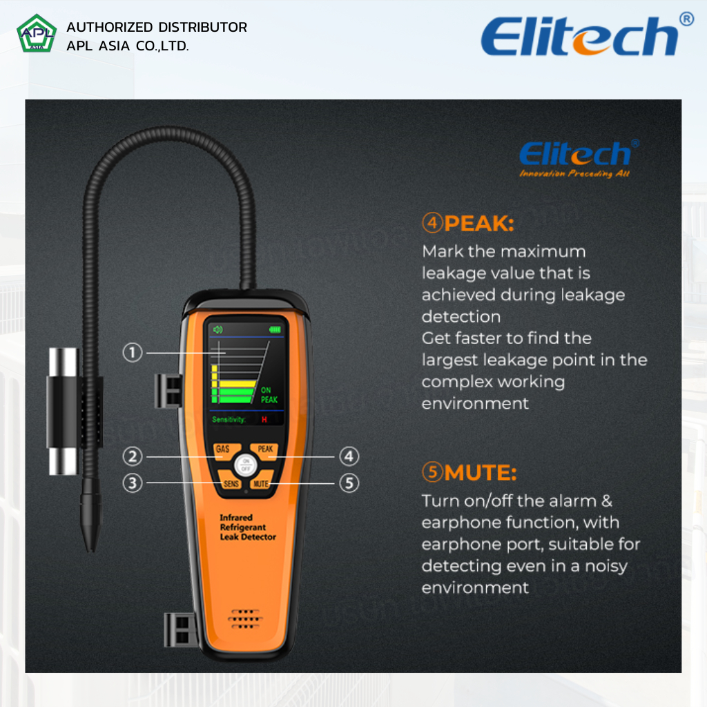 elitech-รุ่น-ild-300-เครื่องเช็ครั่วสารทำความเย็น-เครื่องตรวจจับการรั่วไหลสารทำความเย็น