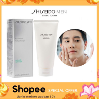 SHISEIDO Men Face Cleanser 125ml. โฟมทำความสะอาดผิวสำหรับผู้ชาย (ฉลากภาษาไทย)