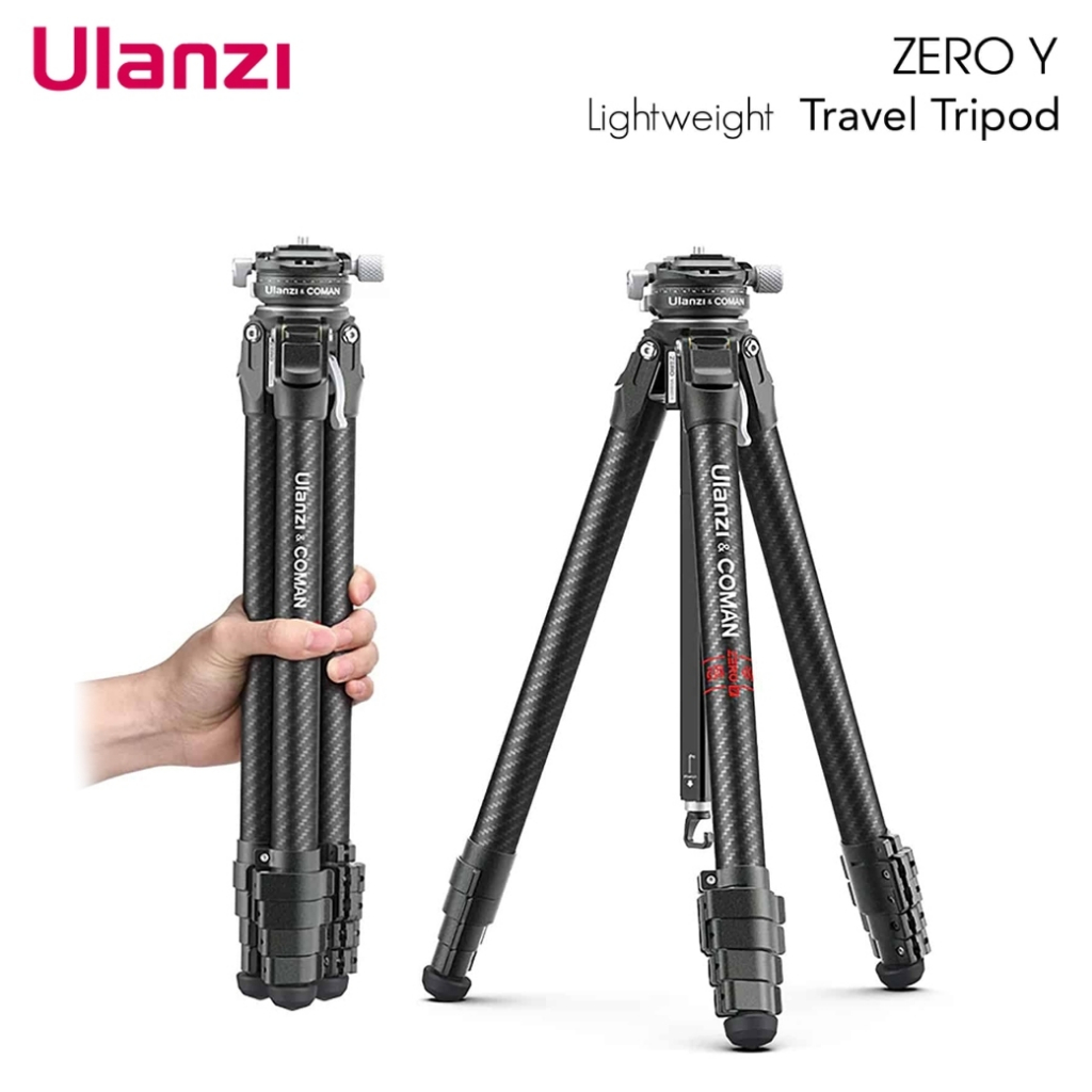 ULANZI ZEROY CARBON FIBER LIGHTWEIGHT TRAVEL TRIPOD SKU3028 ขาตั้ง