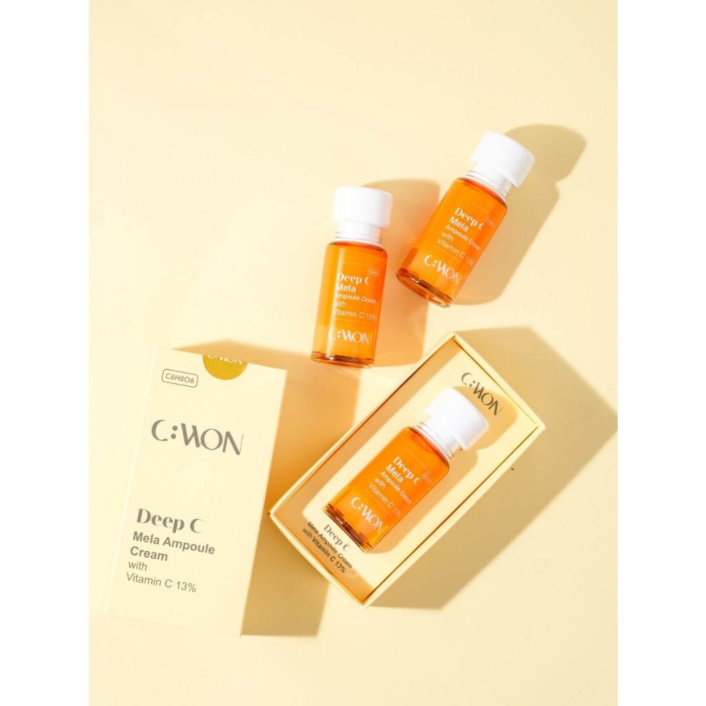 cwon-ซีวอน-3-ขวด-mela-ampoule-cream-15ml-บำรุงผิวหน้า-ช่วยให้ผิวดูเนียนกระจ่างใส