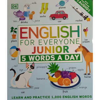 Chulabook(ศูนย์หนังสือจุฬาฯ) |c321หนังสือ 9780744027549 ENGLISH FOR EVERYONE JUNIOR: 5 WORDS A DAY DORLING KINDERSLEY