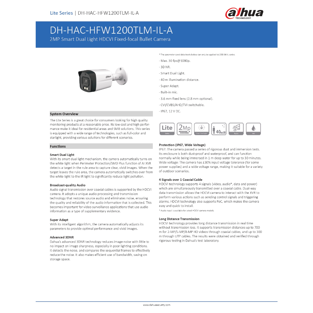 dahua-กล้องวงจรปิด-2mp-มีไมค์ในตัว-รุ่น-xvr4108hs-i-hac-hfw1200tlmp-il-a-เลนส์-2-8mm-จำนวน-8-ตัว