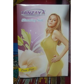 Tanzaya Slimming suit ชุดเซต เสื้อ กางเกง กระชับสัดส่วน สีดำฟรีไซด์