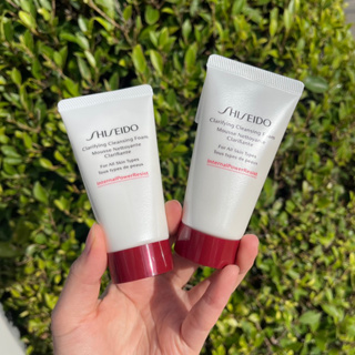 โฟมล้างหน้าเนื้อนุ่ม ฟองแน่น ล้างสะอาด Shiseido Clarifying Cleansing Foam Mousse Nettoyante Clarifiante 50ml