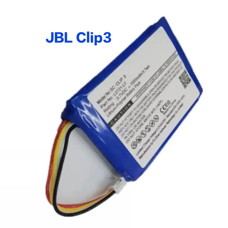 MPF Products 1000mAh L0721-LF Battery Replacement Compatible With JBL Clip 3 Portable Bluetooth Wireless Speaker
