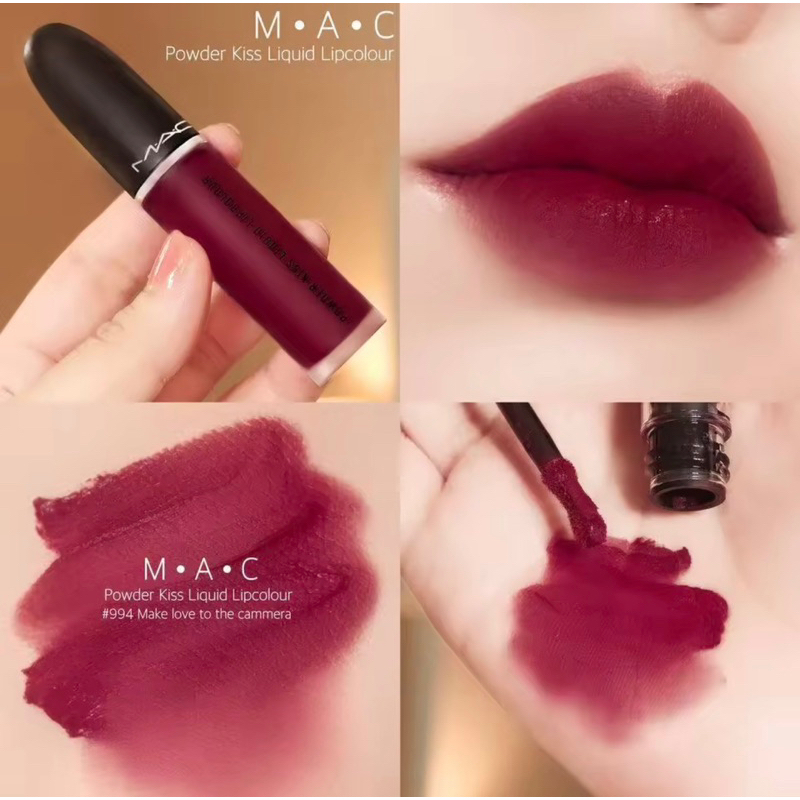 mac-powder-kiss-liquid-lipcolor-แมคพาวเดอร์คิสขนาดปกติ-ของแท้-ป้ายไทย-ส่งฟรี-มีปลายทาง