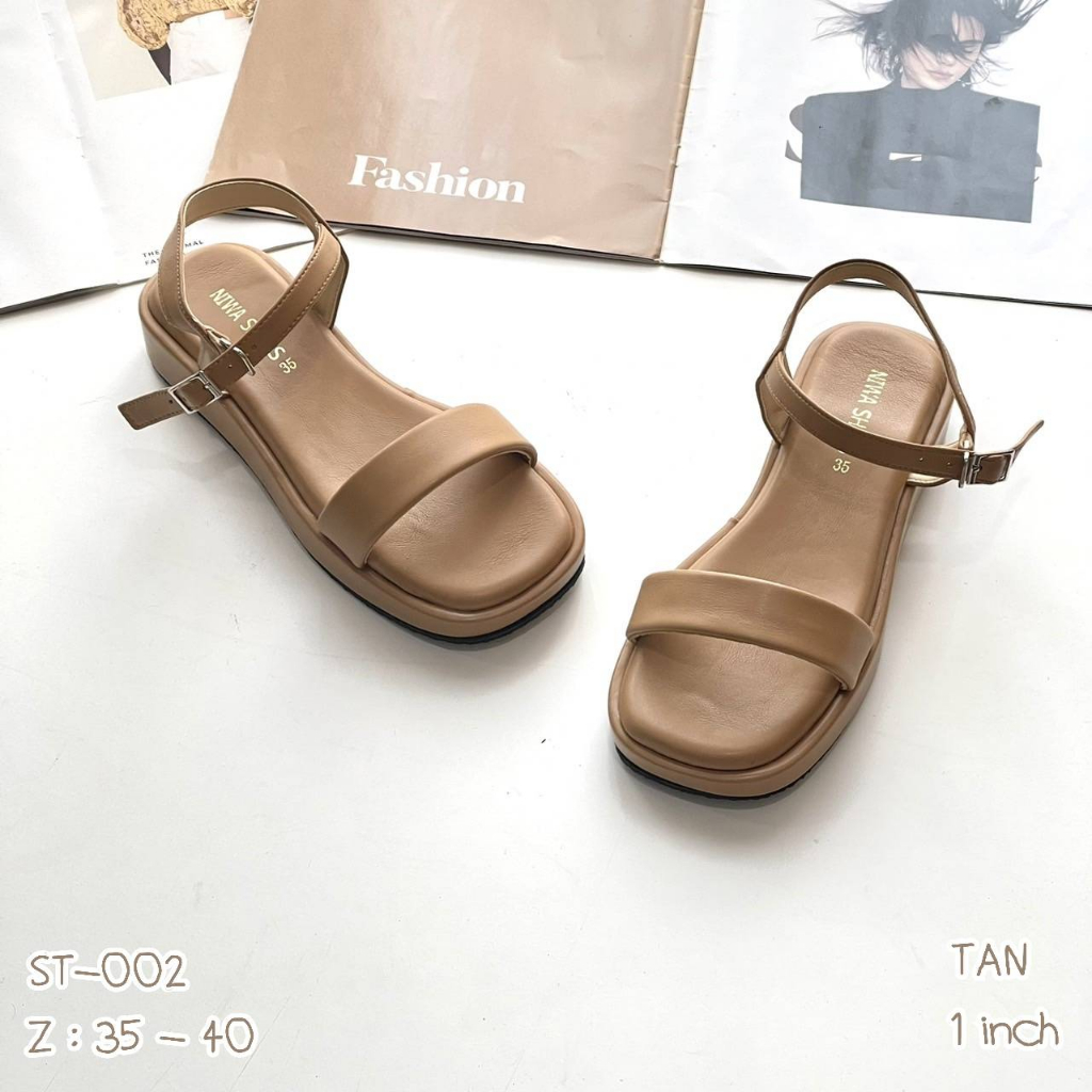 niwa-shoes-รองเท้าสตรีส้นโฟม-สูง1นิ้ว-รหัส-st-002