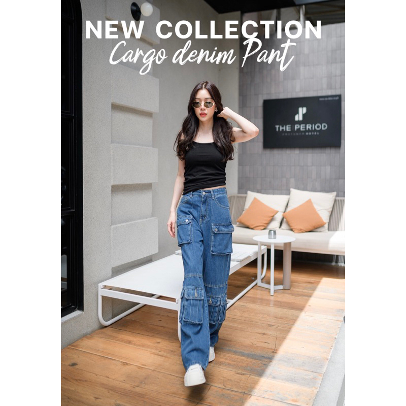 cargo-denim-pant-กางเกงยีนส์-ทรงคาโก้-32080