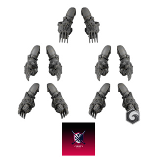 Grimdark scifi miniatures parts Heavy Power Claws01