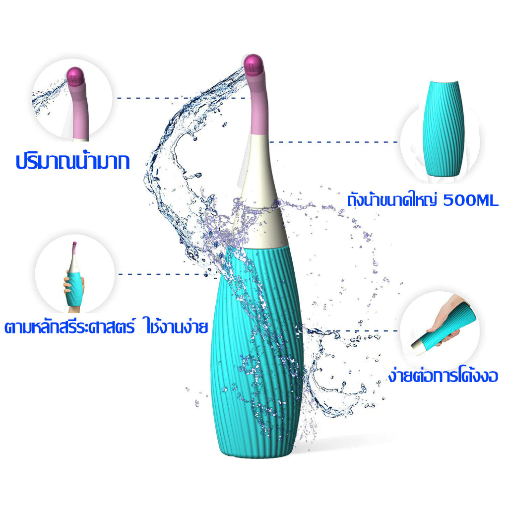 guanshi-ที่ฉีดก้น-ที่ฉีดชำระแบบพกพา-ล้างก้นเด็ก-500ml-หัวฉีด2อัน-ถอดล้างได้-ครัวเรือน-ฉีดก้นแบบพกพา-กระบอกฉีดชำระ-ฉีดขวด