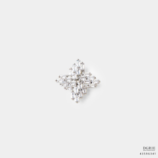 Diamond Cross Sparkle Brooch - เข็มกลัดกากบาทประกายเพชร