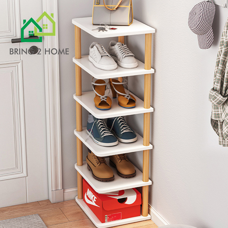 bring2home-shoe-rack-ชั้นวางรองเท้า-ที่วางรองเท้าเข้ามุม-ประหยัดพื้นที่-มีหลายแบบ