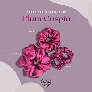 CLASSIC SCRUNCHIE : Plum Casspia : ยางรัดผม รุ่นคลาสสิค : สีเปลือกมังคุด