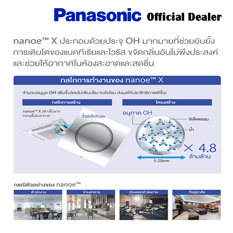 panasonic-แอร์แขวนเพดาน-อินเวอร์เตอร์-30000-บีทียู-รุ่น-s-30pt2t5-u-30ps2t5-nanoe-x-ประหยัดไฟเบอร์5-รีโมทไร้สาย