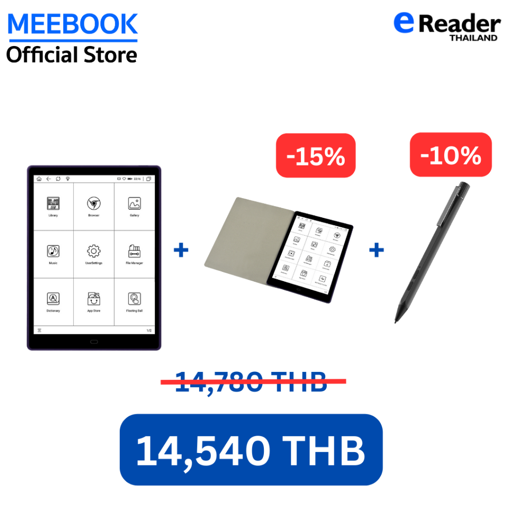 Meebook P10 Pro Edition eBook Reader 2023 New 10" Eink (Android 11