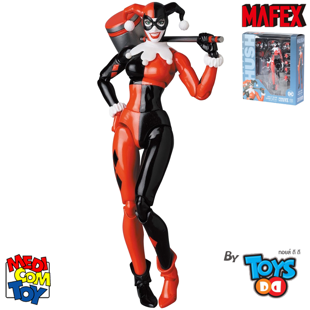 アメコミ MAFEX No.162 HARLEY QUINN b Medicom Batman: Hush: Harley Quinn Mafex Action Figure, Multicolor