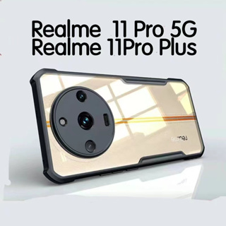 Realme 11 5G/Realme 11X 5Gตรงรุ่น(พร้อมส่งในไทย)เคสกันกระแทกขอบสีหลังใสOPPO Realme 11Pro 5G/Realme 11 Pro Plus 5G