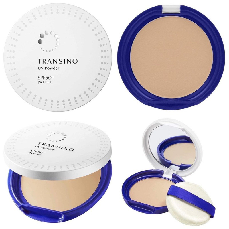 transino-medicated-uv-powder-spf50-pa-12g-แป้งกันแดด-กันน้ำ-มีส่วนผสมวิตามิน-c-ช่วยให้ผิวกระจ่างใส