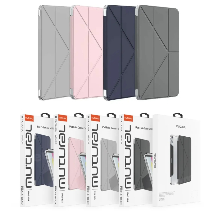 Mutural Qingya Series เคส iPad Gen 7/8/9/10, Air 4/5/6/7 M2, Pro 11/Air 13,  Pro 11/13 M4 2024, Pro