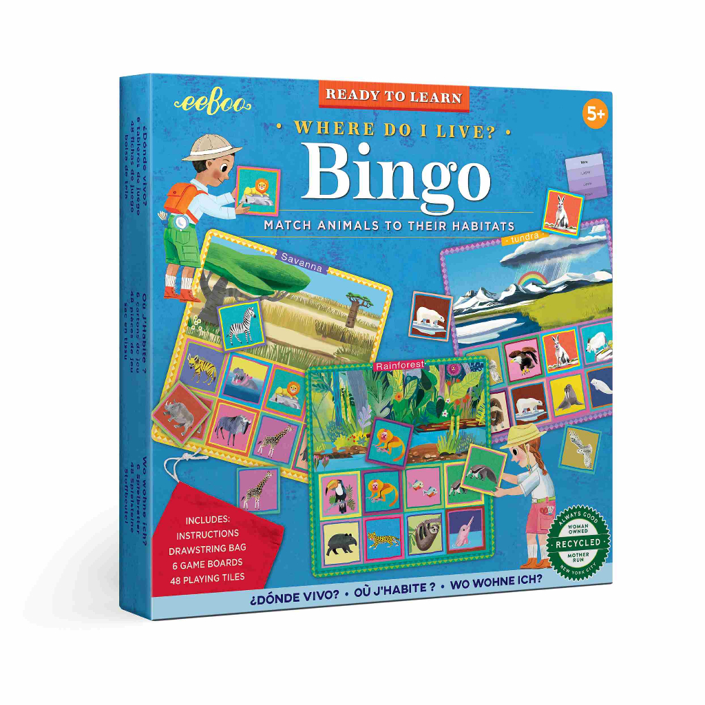 eeBoo Where Do I Live? Bingo BOWDL | Shopee Thailand