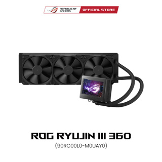 ASUS ROG RYUJIN III 360 (90RC00L0-M0UAY0), all-in-one liquid CPU cooler, 3.5" Full Color LCD Display, 8th gen Asetek pump, 3 x Fan Slots (120mm)