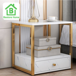 BestoreHome โต๊ะข้างเตียง ตู้ข้างเตียง ชั้นวางของอเนกประสงค์ เฟอร์นิเจอร์ห้องนอน