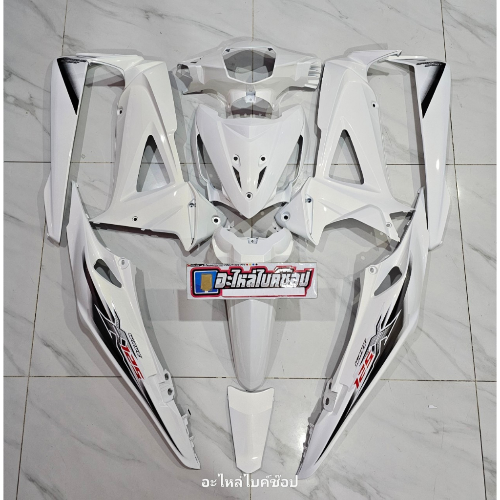 ชุดสี Honda Wave 100X - 125X เวฟ 125X สีขาว งานABS | Shopee Thailand