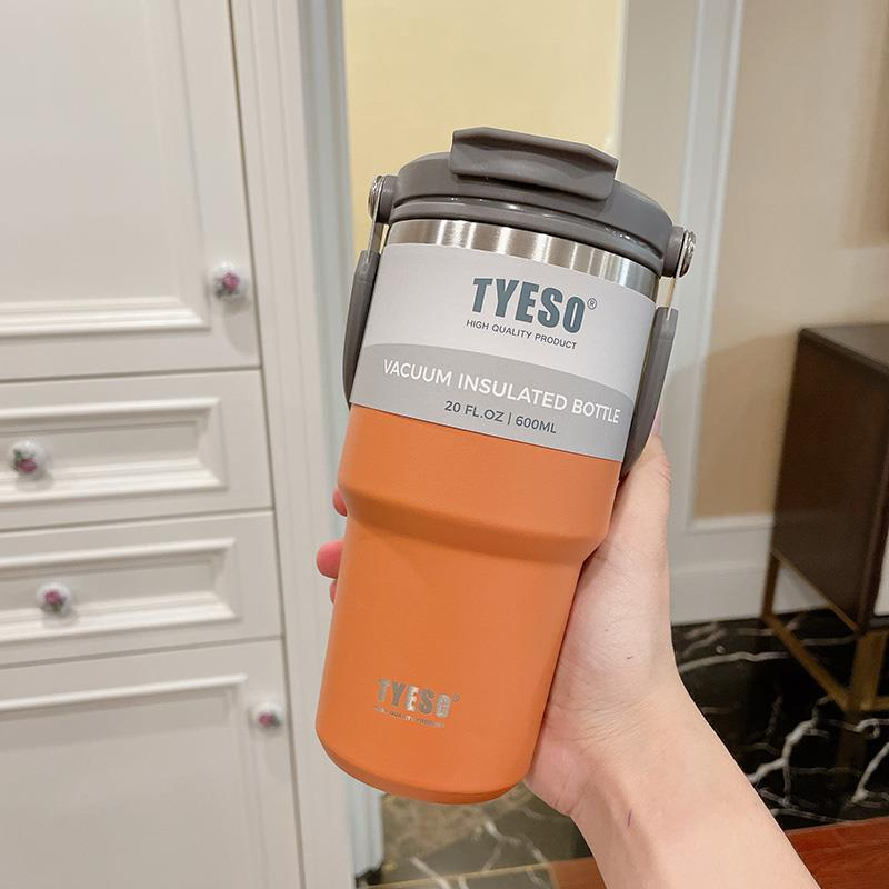 (ของแท้) พร้อมส่ง แก้วเก็บความเย็น Tyeso แบบใหม่มีที่จับ หูหิ้ว แก้ว ...