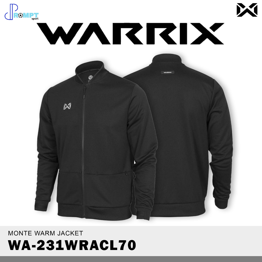 เสื้อวอร์มแจ็คเก็ตชาย-เสื้อวอร์มแจ็คเก็ตแขนยาว-วอริกซ์-warrix-wa-231wracl70-ของแท้100