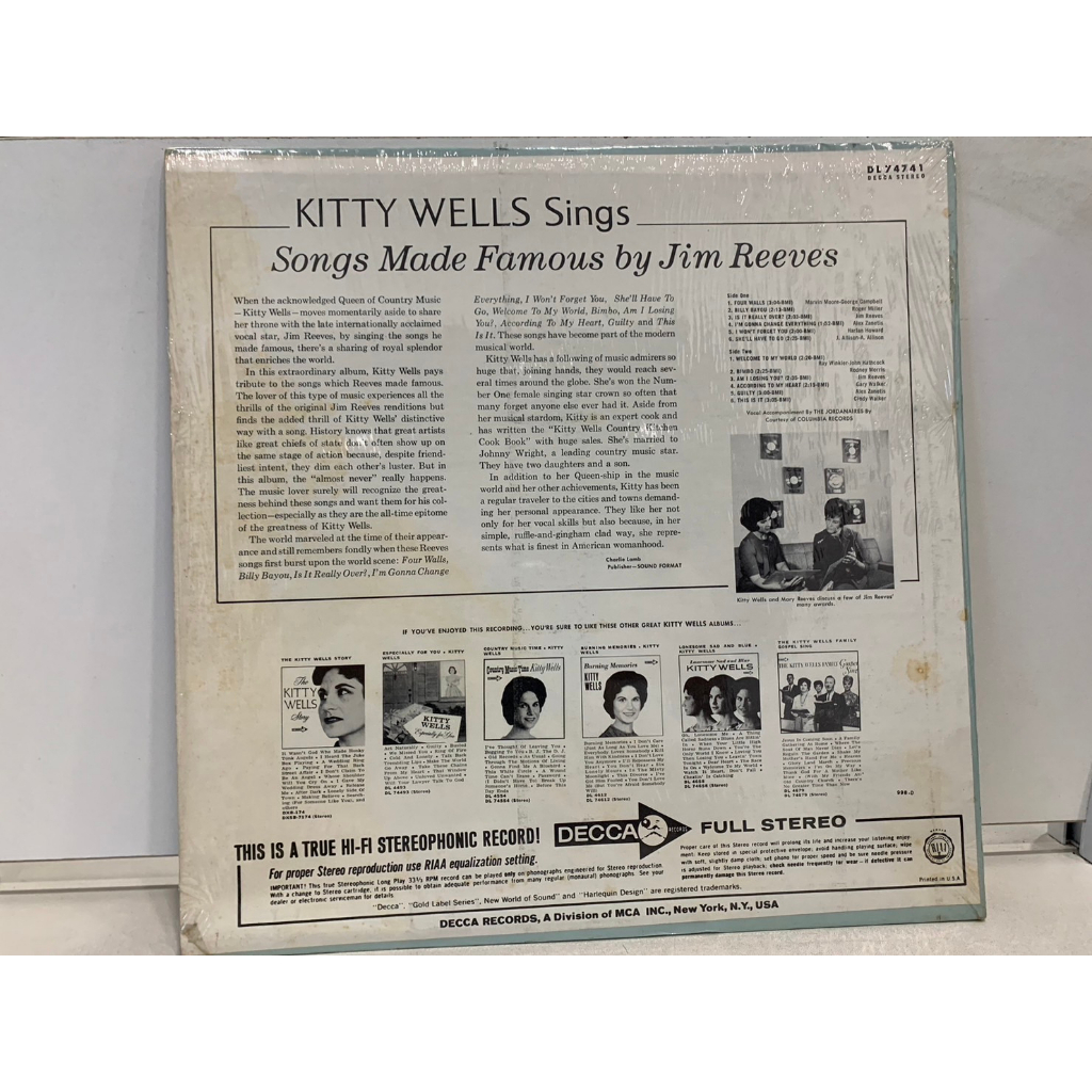 1lp-vinyl-records-แผ่นเสียงไวนิล-kitty-wells-j1l33