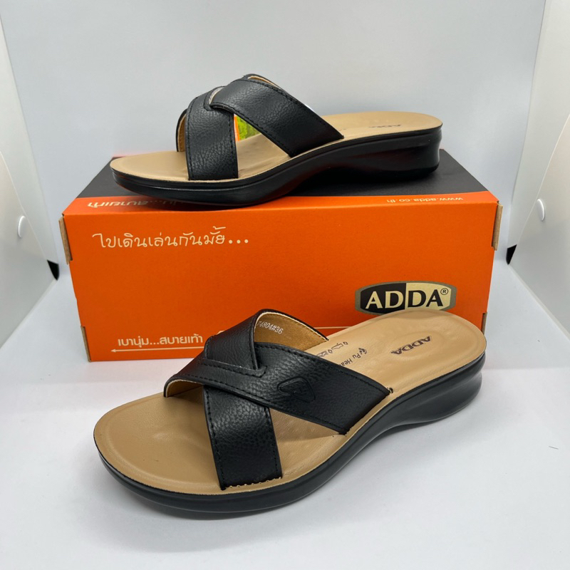 adda-รุ่น74804w1-รองเท้าแตะลำลองแบบสวมผู้หญิงของแท้-ไซส์เบอร์-35-40