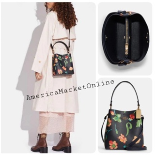 กระเป๋า COACH/ SMALL TOWN BUCKET BAG WITH DREAMY LAND FLORAL PRINT (COACH C8611)