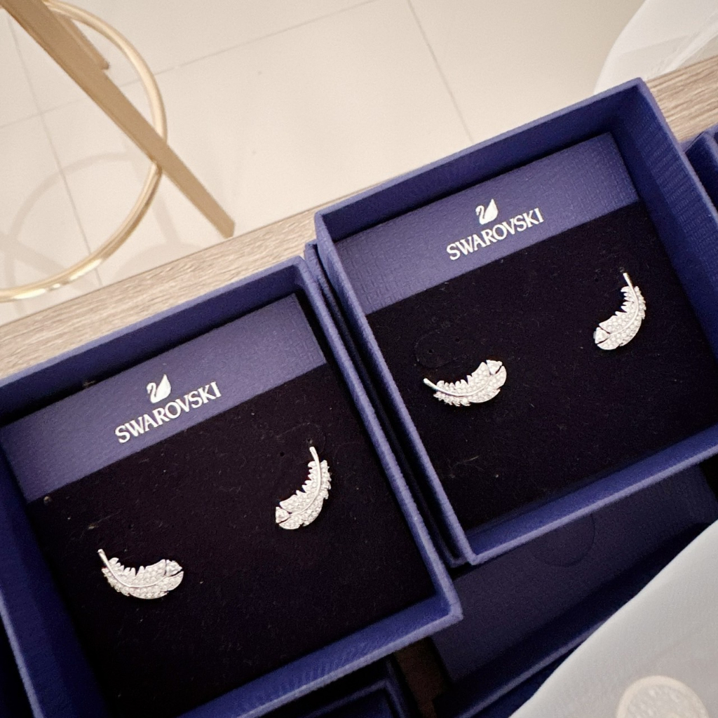 ต่างหู-nice-stud-pierced-earrings-white-rhodium-plated