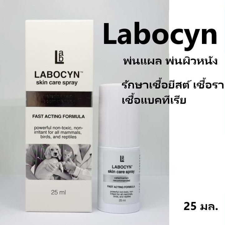 **ฆ่าเชื้อ 99.99% LABOCYN สเปรย์พ่นผิวหนัง รักษาเชื้อแบคมีเรีย เชื้อรา ...