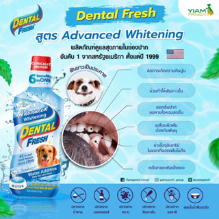 Dental fresh น้ำยาลดการเกิดคราบหินปูนสุนัข มีหลายสูตรนะคะ