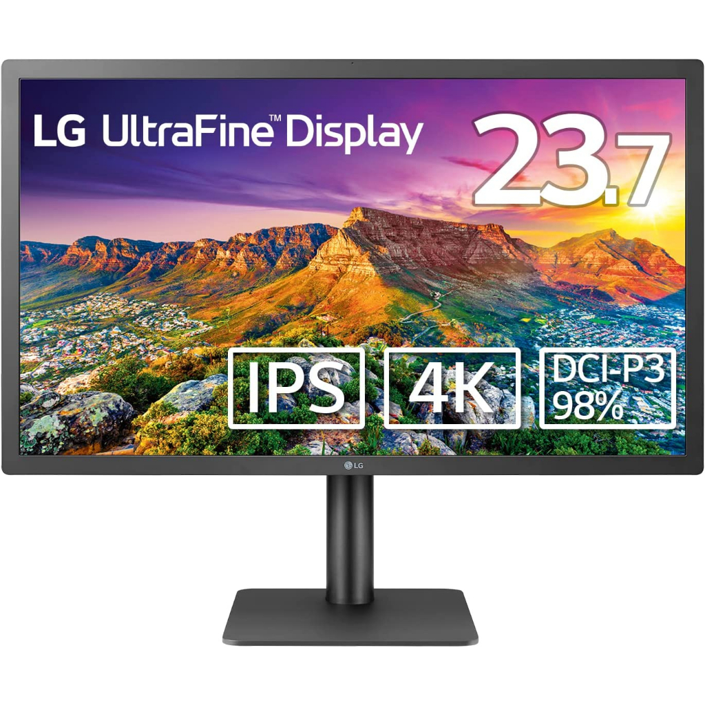 LG 24MD4KLB 24 Inch UltraFine 4K UHD IPS Monitor with macOS