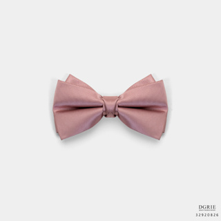 Dusty Pink Silk Bowtie-โบว์ไทผ้าไหมสีชมพูกะปิ