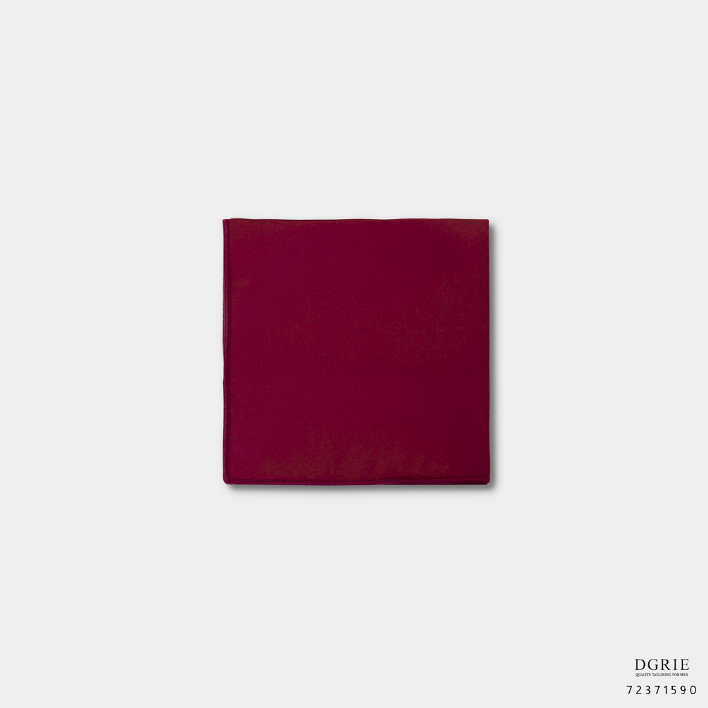 burgundy-red-silk-pocket-square-ผ้าเช็ดหน้าผ้าไหมสีแดงเบอร์กันดี