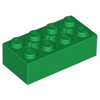 Lego part (ชิ้นส่วนเลโก้) No.39789 Technic, Brick 2 x 4 with 3 Axle Holes