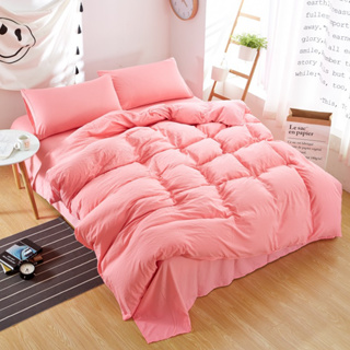 ผ้าปูที่นอนสีพื้น รัดมุม ขนาด 3.5/5/6ฟุต ใช้กับเตียงสูงไม่เกิน12นิ้ว