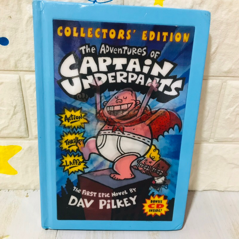 COLLECTORS ‘ EDITION The ADventuRes of CAPTAIN UNDERPANTS พร้อมCD ปกแข็ง 3 มิติ มือสอง | Shopee ...