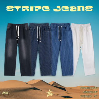 ภาพหน้าปกสินค้าUrthe - กางเกงยีนส์ รุ่น STRIPE JEANS ซึ่งคุณอาจชอบราคาและรีวิวของสินค้านี้