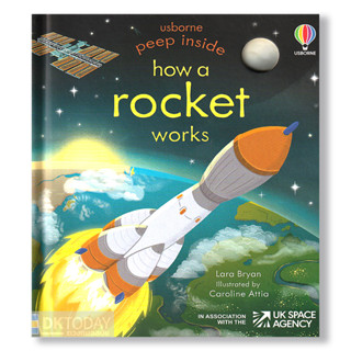 DKTODAY หนังสือ USBORNE PEEP INSIDE HOW A ROCKET WORKS(AGE 3+)