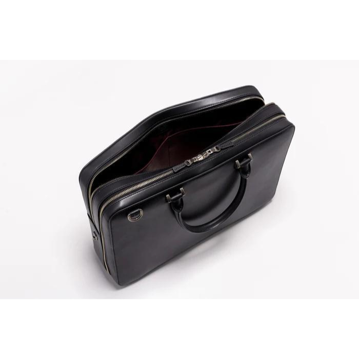 faire-collective-bond-all-purpose-briefcase-vegetable-tanned-colour-black-กระเป๋าเอกสาร-สายยาว-กระเป๋าโน๊ตบุ๊ค