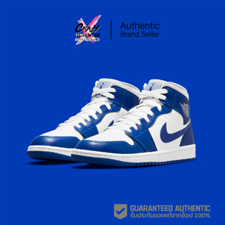 Nike Air Jordan 1 Mid "Kentucky" (W) (BQ6472-104) สินค้าลิขสิทธิ์แท้ Nike รองเท้า