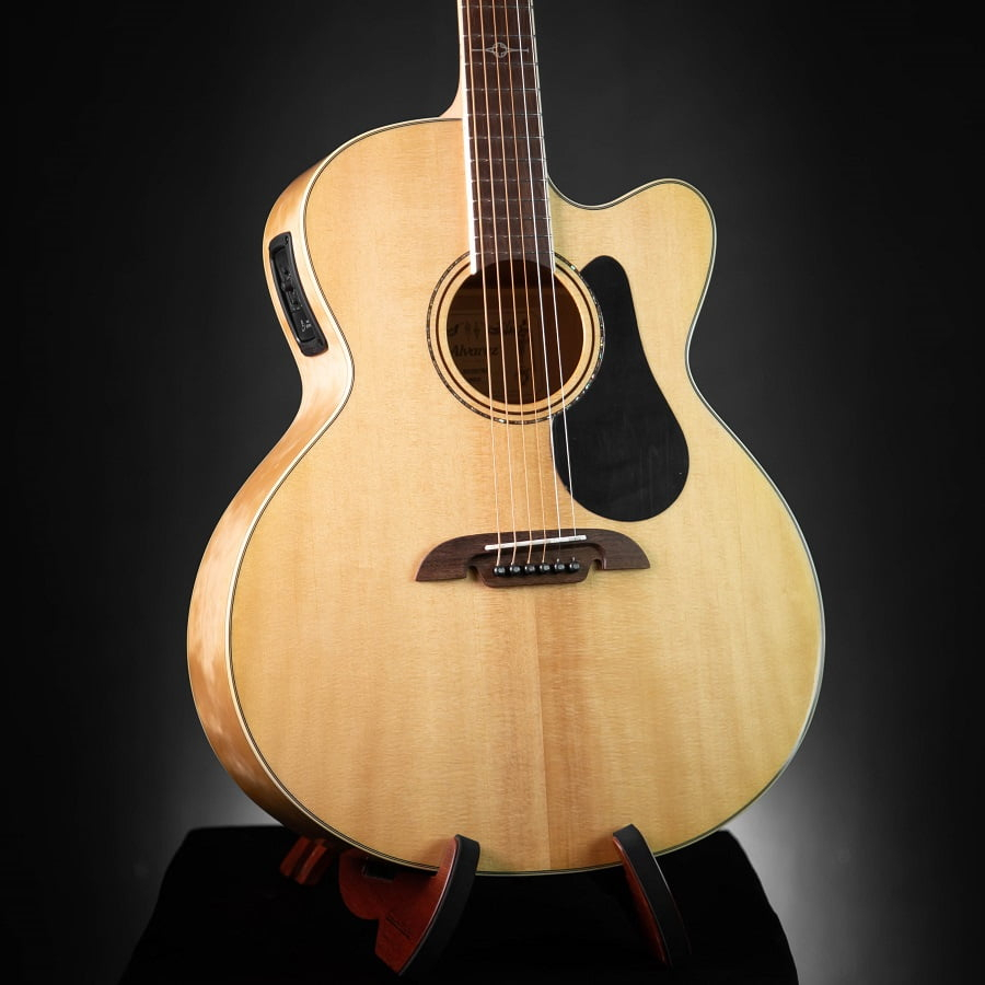 กีต้าร์โปร่ง-alvarez-aj80ce-solid-sitka-spruce-maple-กีตาร์-acoustic-guitar-กีตาร์โปร่ง