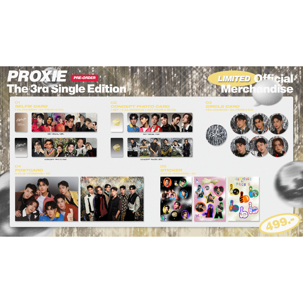 card-proxie-the-3rd-single-edition-แยกขายสินค้า