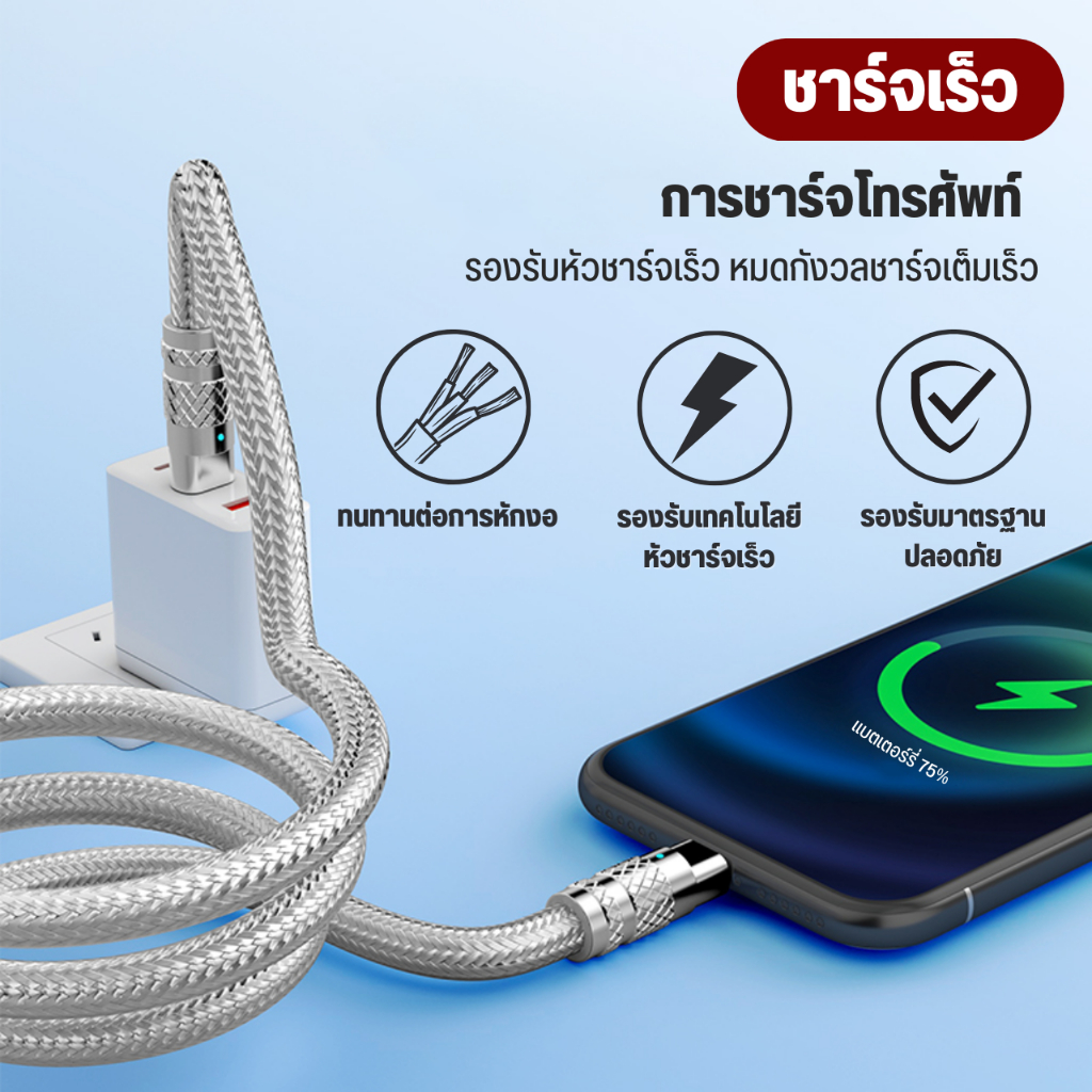 ยาว-1-5-3-เมตร-ที่ชาร์จและสายเคเบิ้ล-สายชาร์จเร็ว-สายเคเบิลข้อมูล-มี-2-สี-เงิน-ทอง