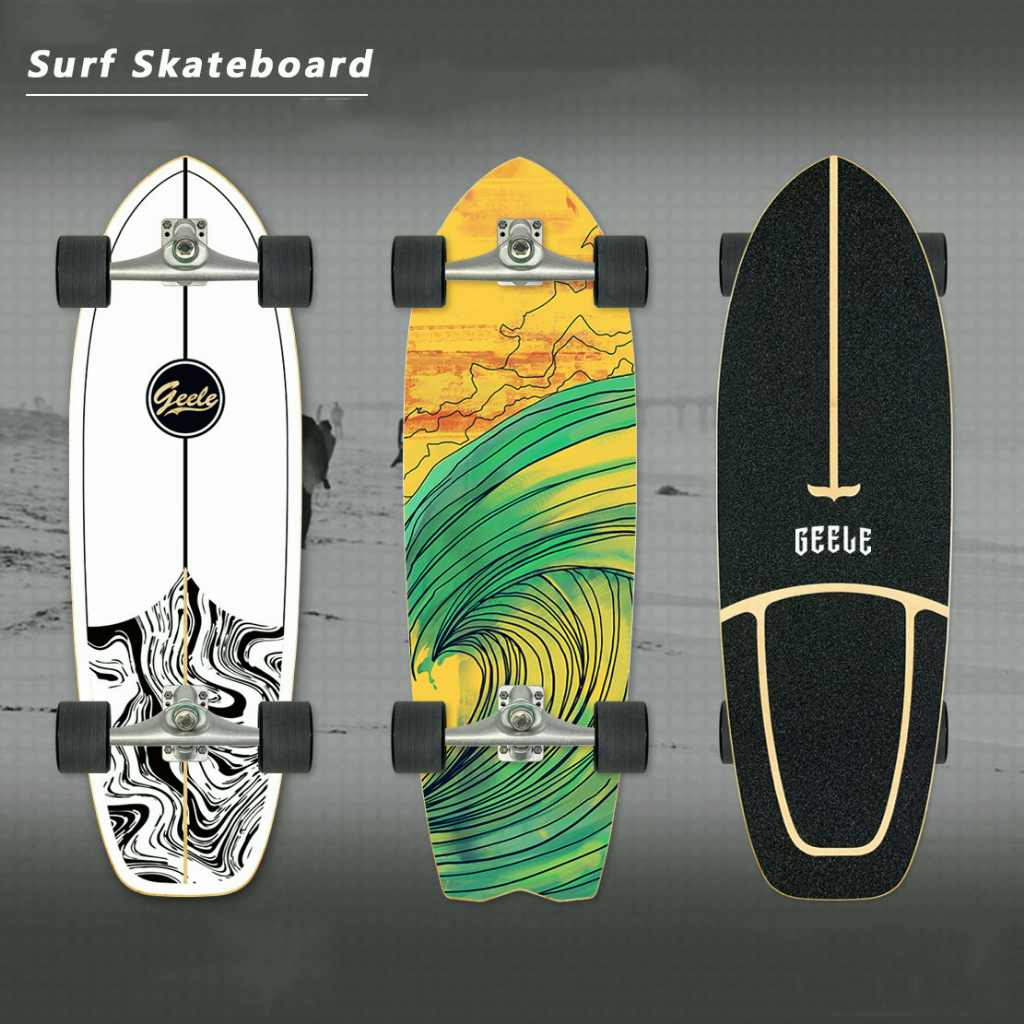 geele-land-surfboard-cx4-กระดานฝึกสกีสําหรับผู้ใหญ่มือใหม่-skip-pedal-simulation-กระดานฝึกโต้คลื่น-สเก็ตบอร์ด